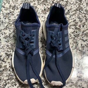 Navy blue adidas nmd